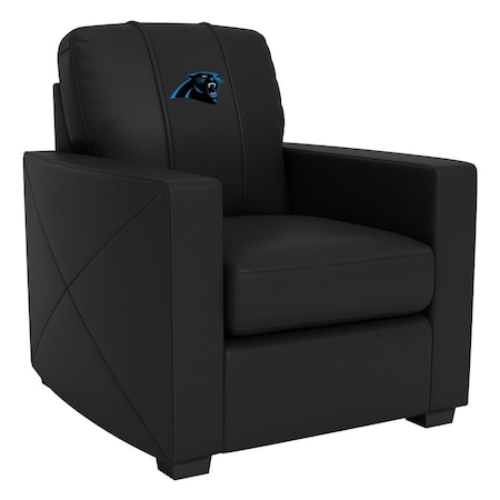 Dreamseat Silver Club Chair with Carolina Panthers Primary Logo XZ7759002CHCDBK-PSNFL20020